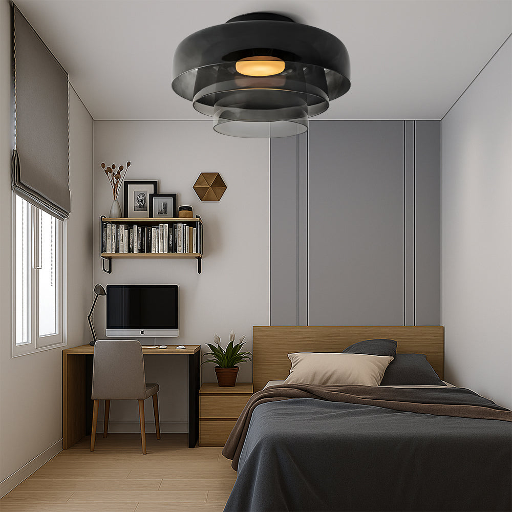 Brilora | Modern Scandinavian Bauhaus Glass Layered Pendant Lamp