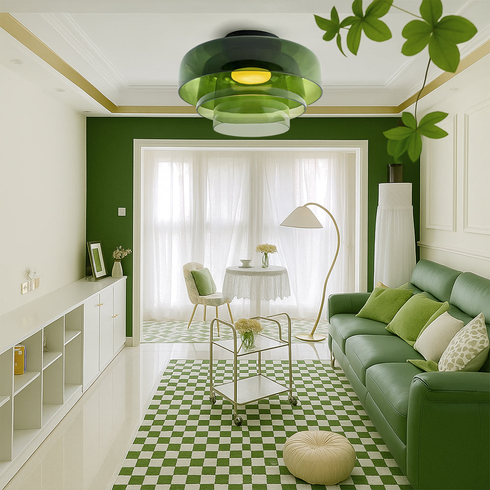 Brilora | Modern Scandinavian Bauhaus Glass Layered Pendant Lamp