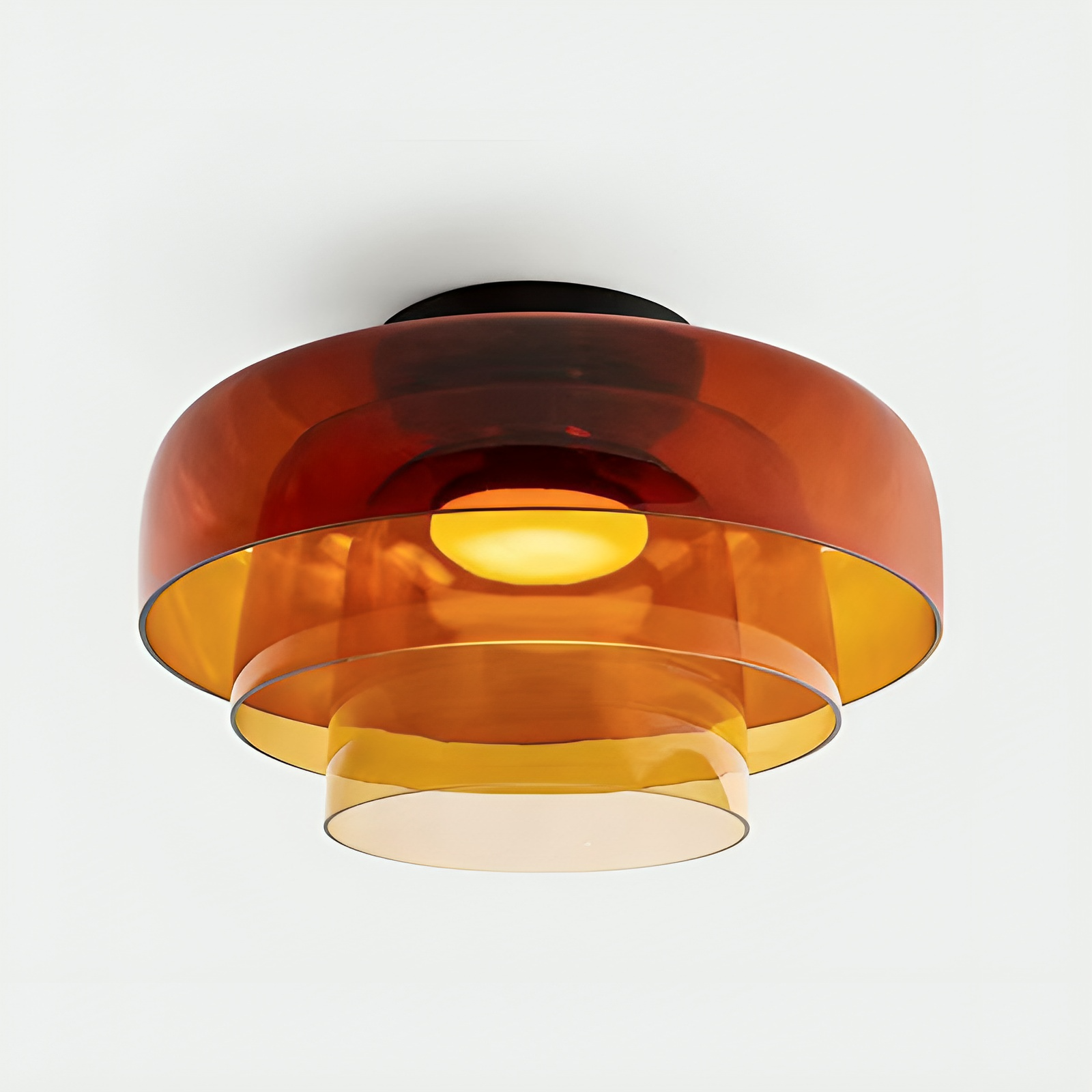 Brilora | Modern Scandinavian Bauhaus Glass Layered Pendant Lamp