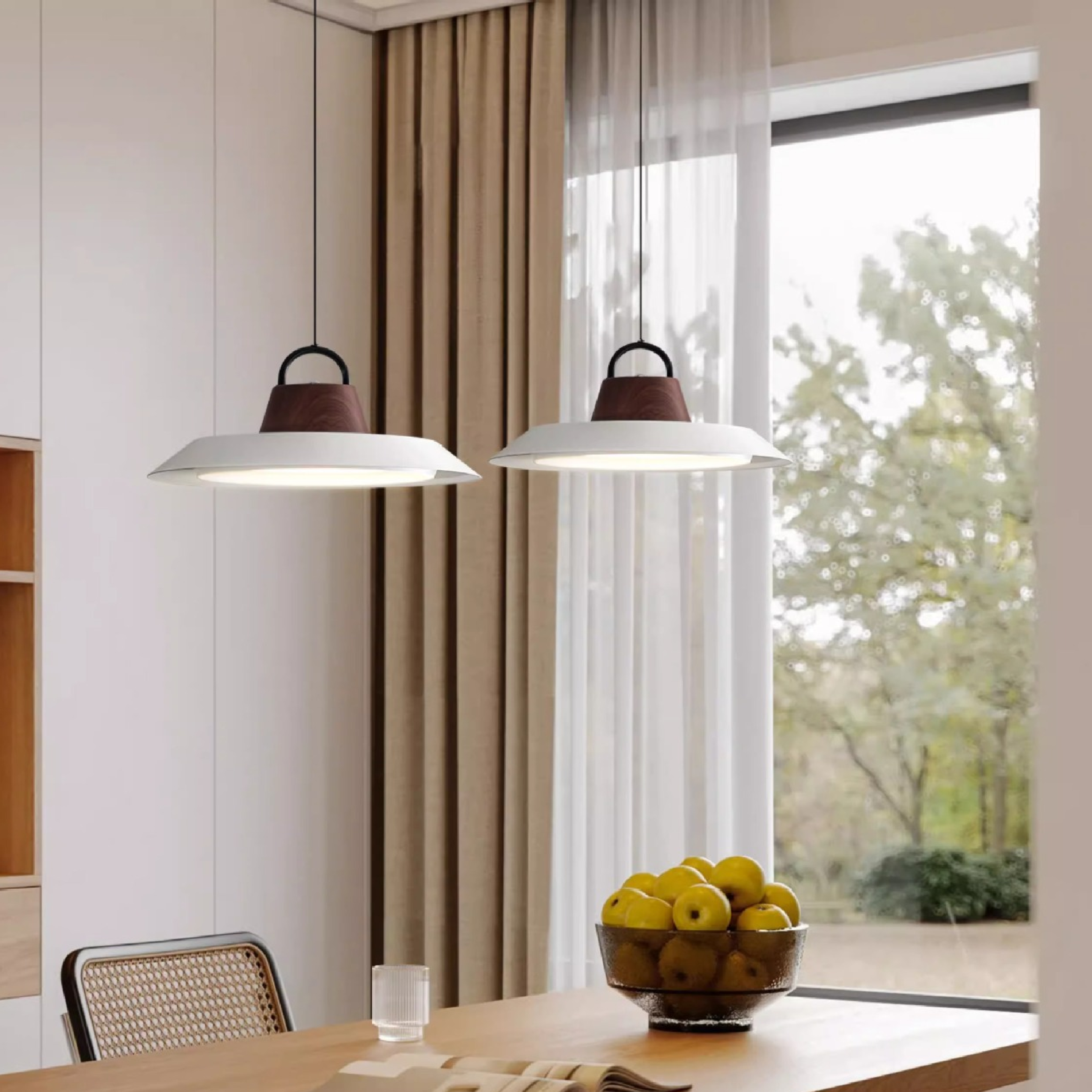 Fidelight | Scandinavian Wood/Metal Pendant Lamp