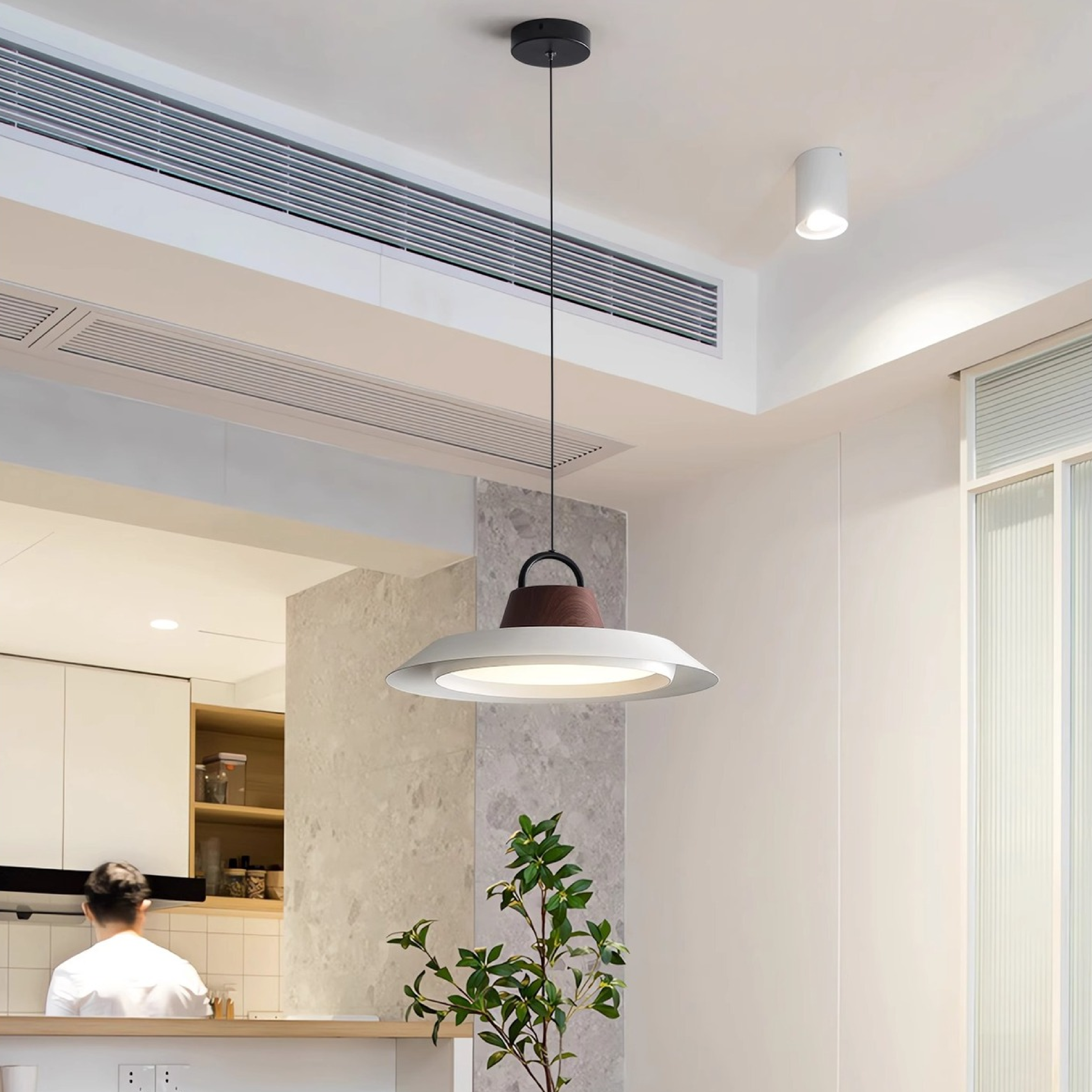 Fidelight | Scandinavian Wood/Metal Pendant Lamp