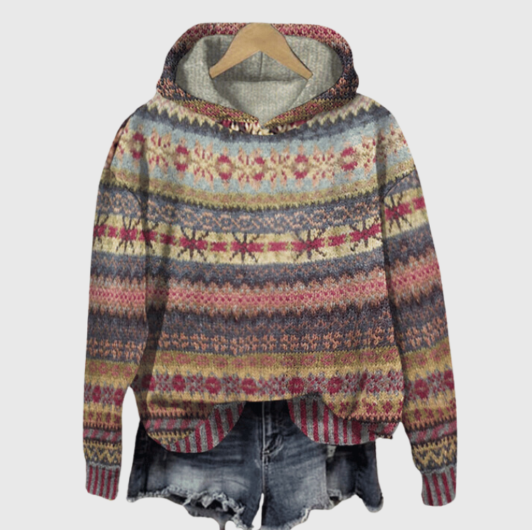 SnowHaven | Cozy Norwegian Hoodie for Winter