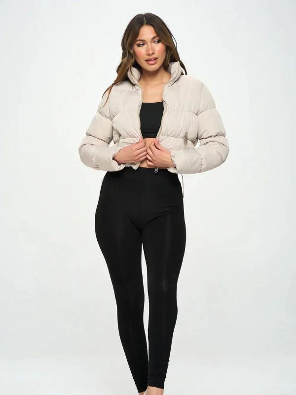 Sophia | Chic Lightweight Black Puffer Jacket for Women