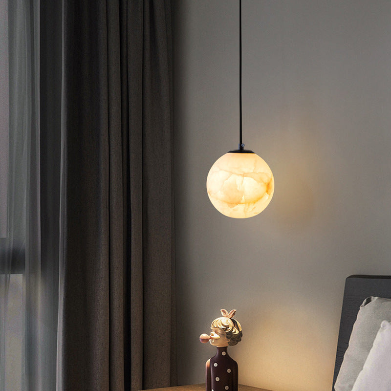 SphereLume | Elegant Marble Hanging Lamp