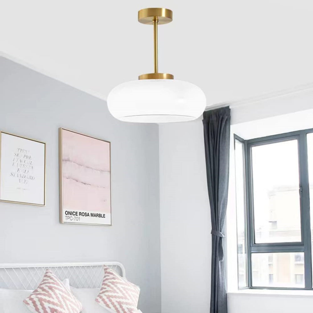 Ambion | Modern Vintage Round Glass Ceiling Light Fixture