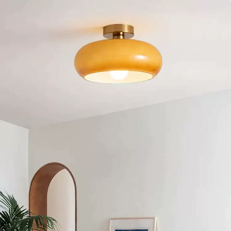 Ambion | Modern Vintage Round Glass Ceiling Light Fixture