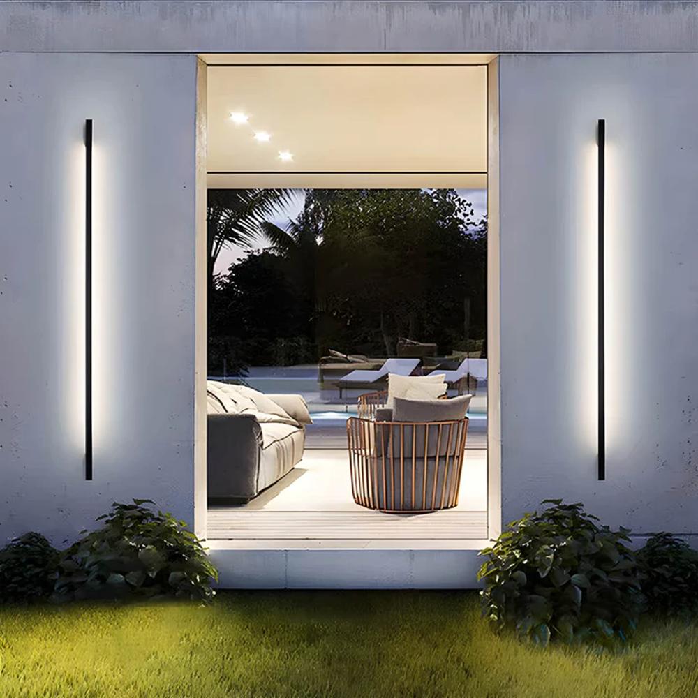 Vionra | Modern Dorka-Style Standing Outdoor Wall Lamp for Elegant Exteriors