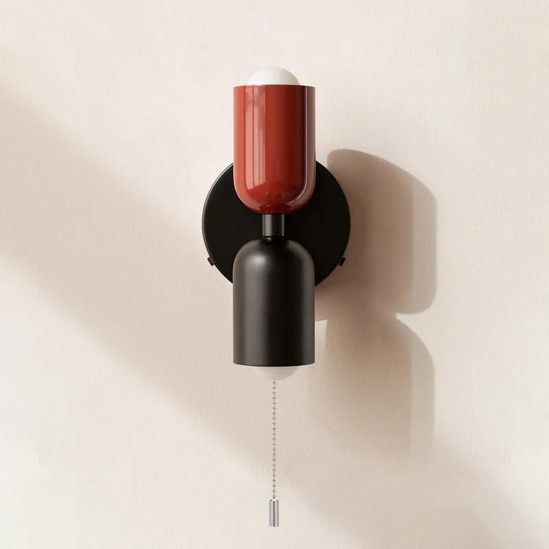 Eviora | Wall Light Dual Glass Sconce Fixture with Modern Touch