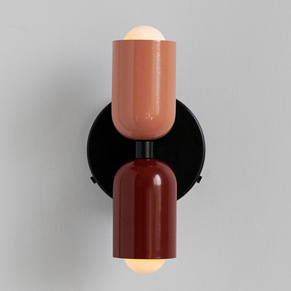 Eviora | Wall Light Dual Glass Sconce Fixture with Modern Touch