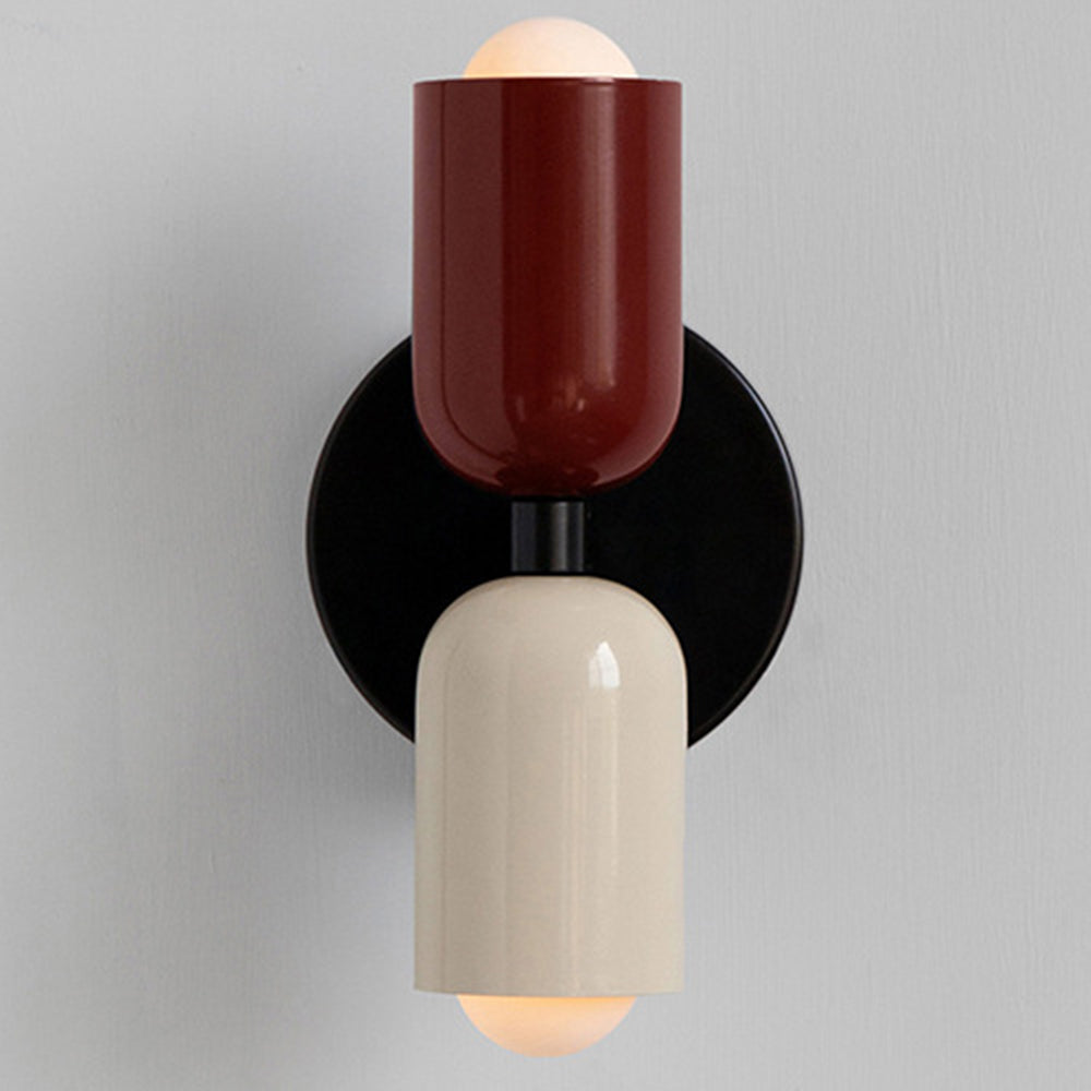 Eviora | Wall Light Dual Glass Sconce Fixture with Modern Touch