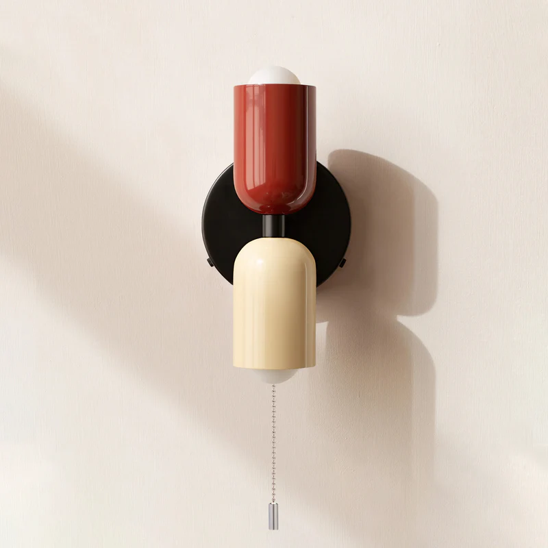 Eviora | Wall Light Dual Glass Sconce Fixture with Modern Touch