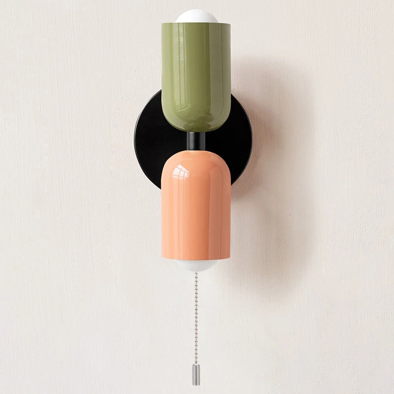 Eviora | Wall Light Dual Glass Sconce Fixture with Modern Touch