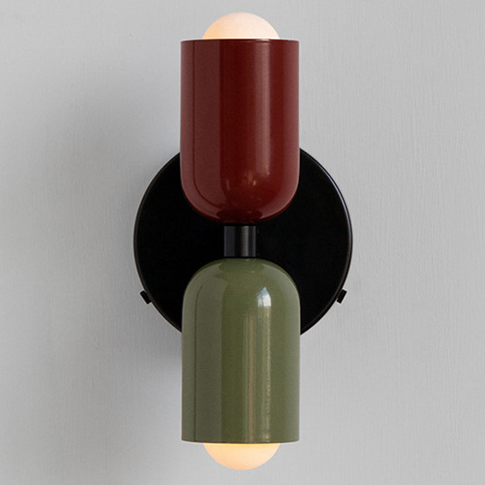 Eviora | Wall Light Dual Glass Sconce Fixture with Modern Touch