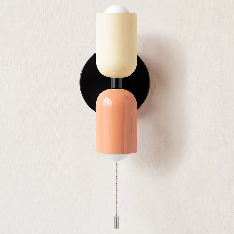 Eviora | Wall Light Dual Glass Sconce Fixture with Modern Touch