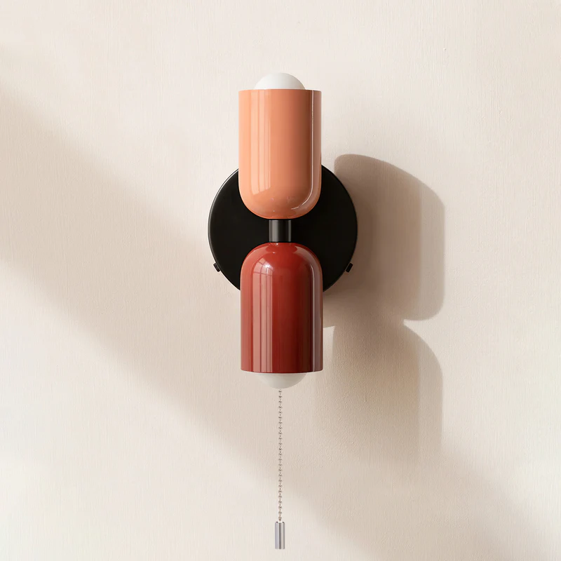 Eviora | Wall Light Dual Glass Sconce Fixture with Modern Touch