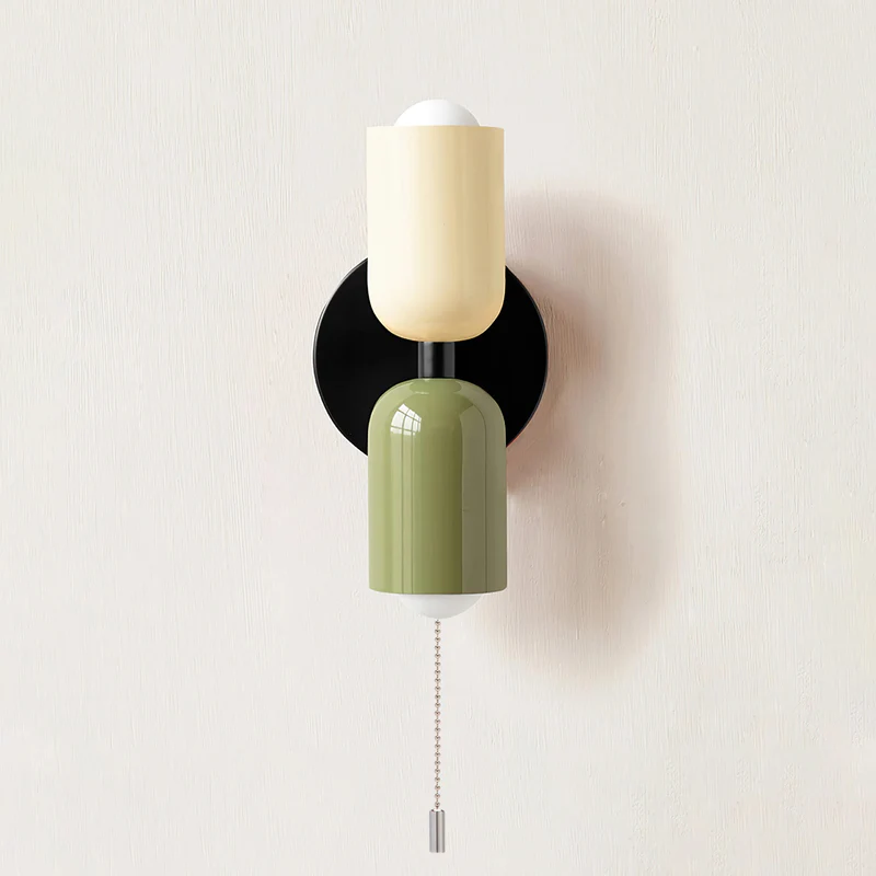 Eviora | Wall Light Dual Glass Sconce Fixture with Modern Touch