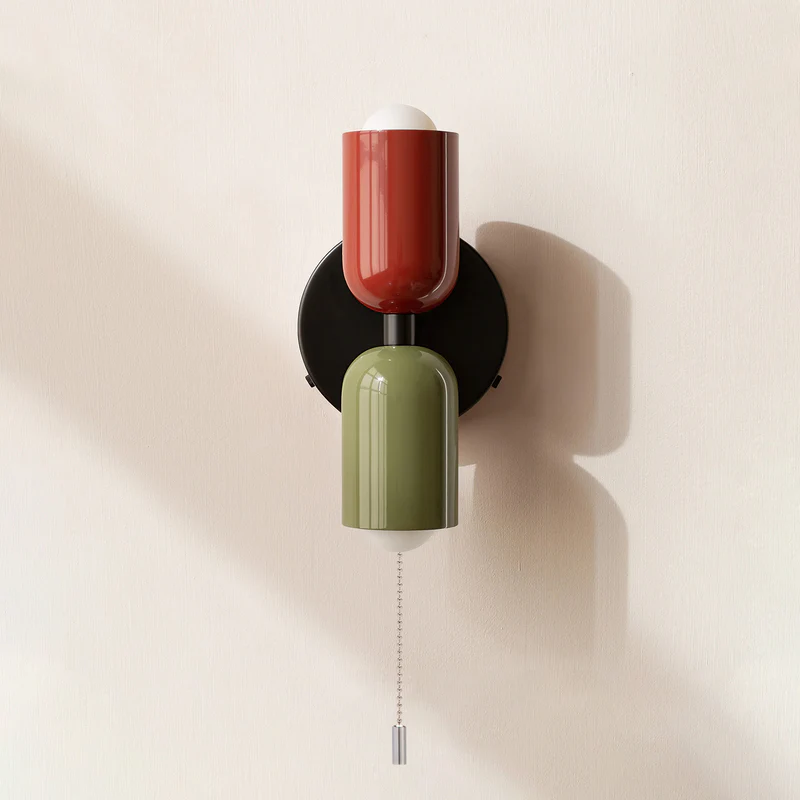 Eviora | Wall Light Dual Glass Sconce Fixture with Modern Touch