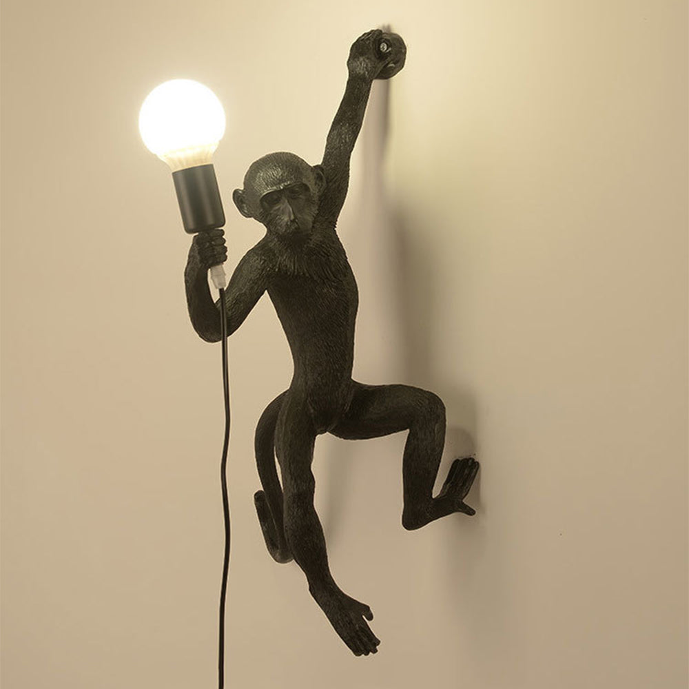Solantra | Wall Light With Quirky Resin Monkey Design