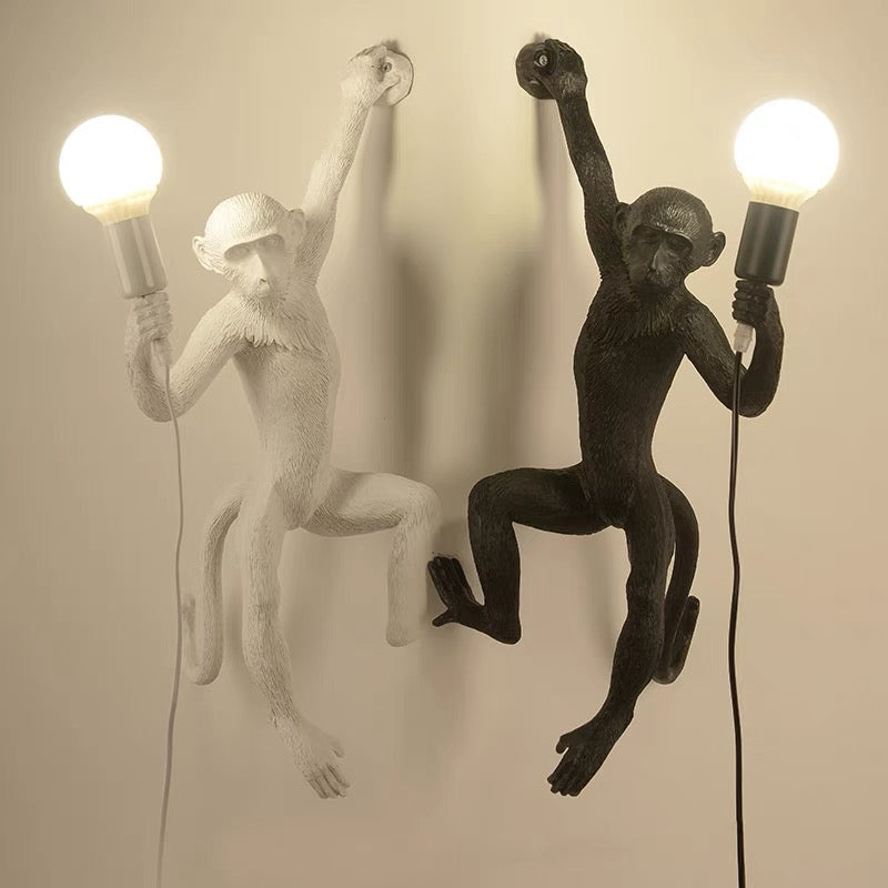 Solantra | Wall Light With Quirky Resin Monkey Design