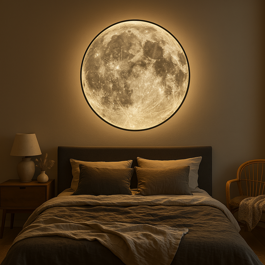 Wallure | Luminous Moon Wall Lamp for Elegant Interiors