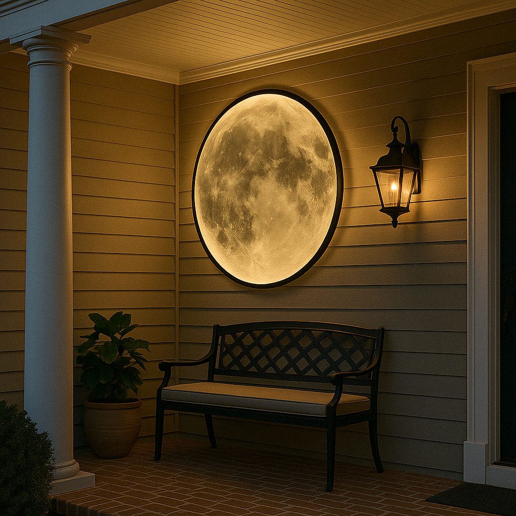 Wallure | Luminous Moon Wall Lamp for Elegant Interiors