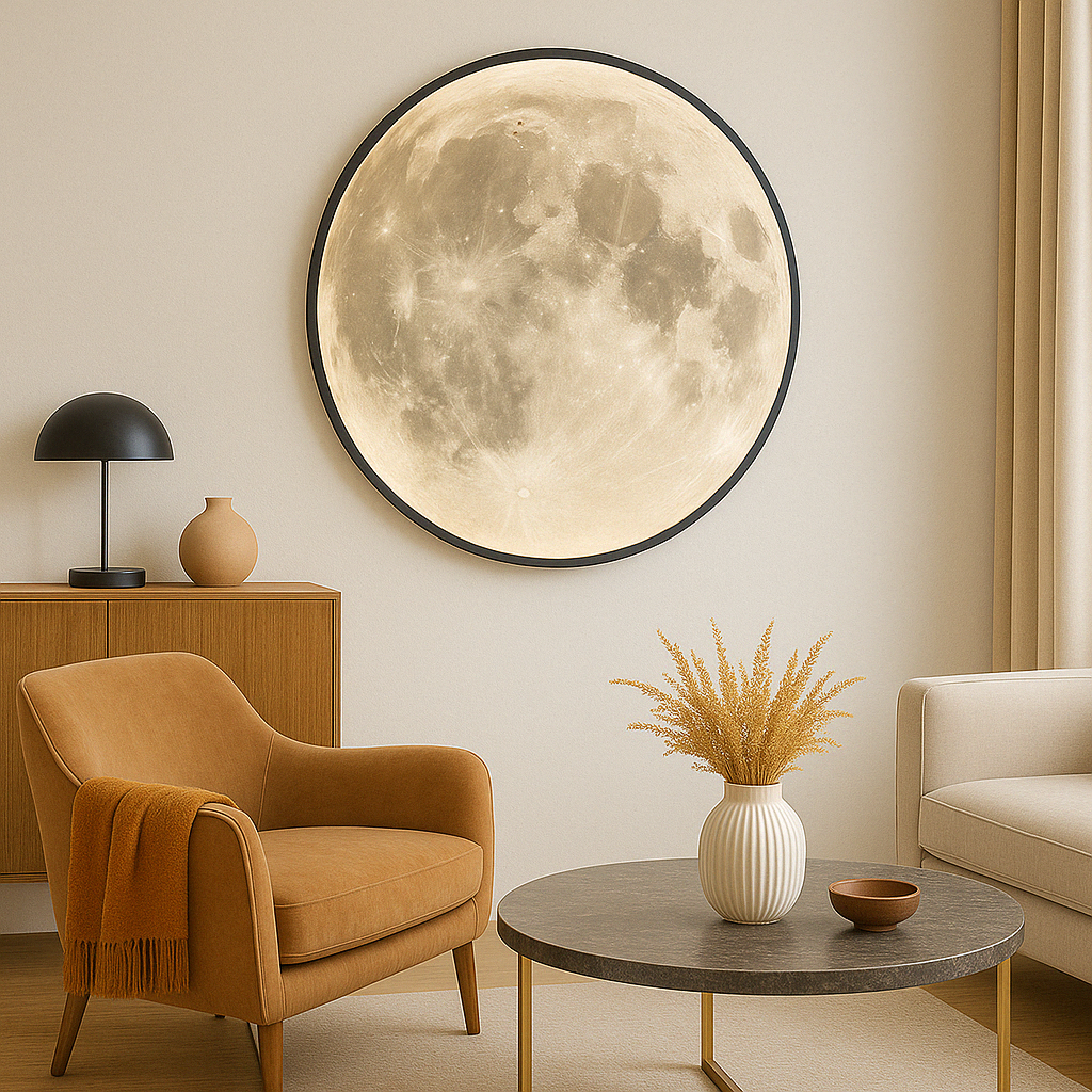 Wallure | Luminous Moon Wall Lamp for Elegant Interiors