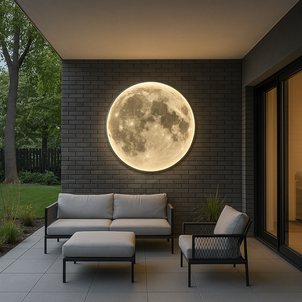 Wallure | Luminous Moon Wall Lamp for Elegant Interiors
