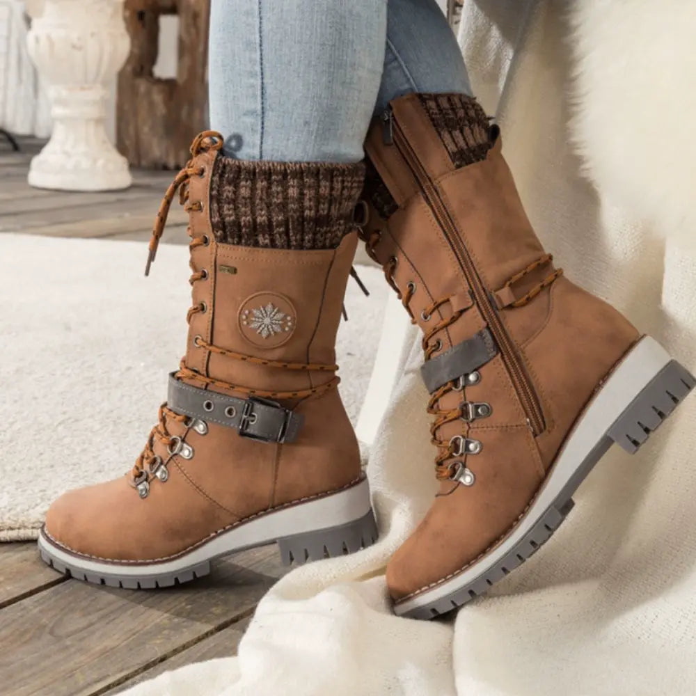 Alora | Cozy Stylish Black Winter Boots for Women