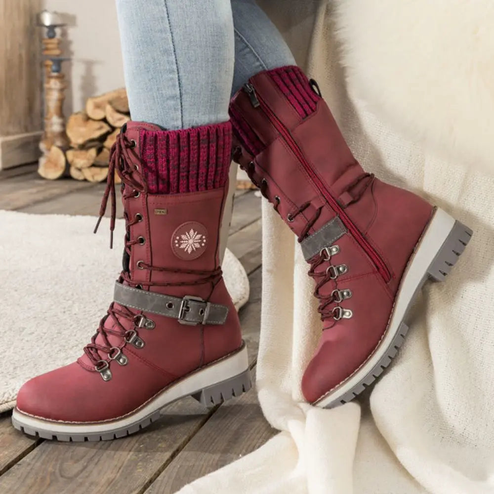 Alora | Cozy Stylish Black Winter Boots for Women