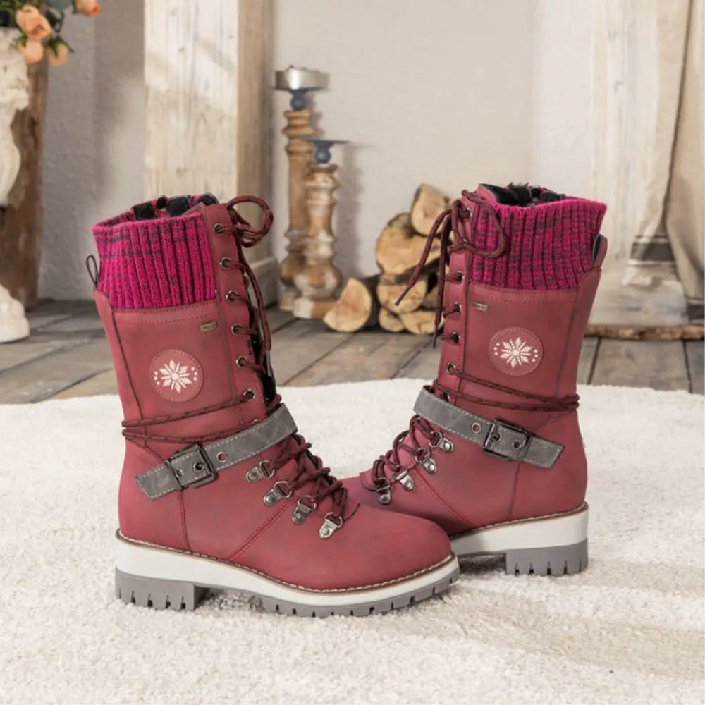 Alora | Cozy Stylish Black Winter Boots for Women