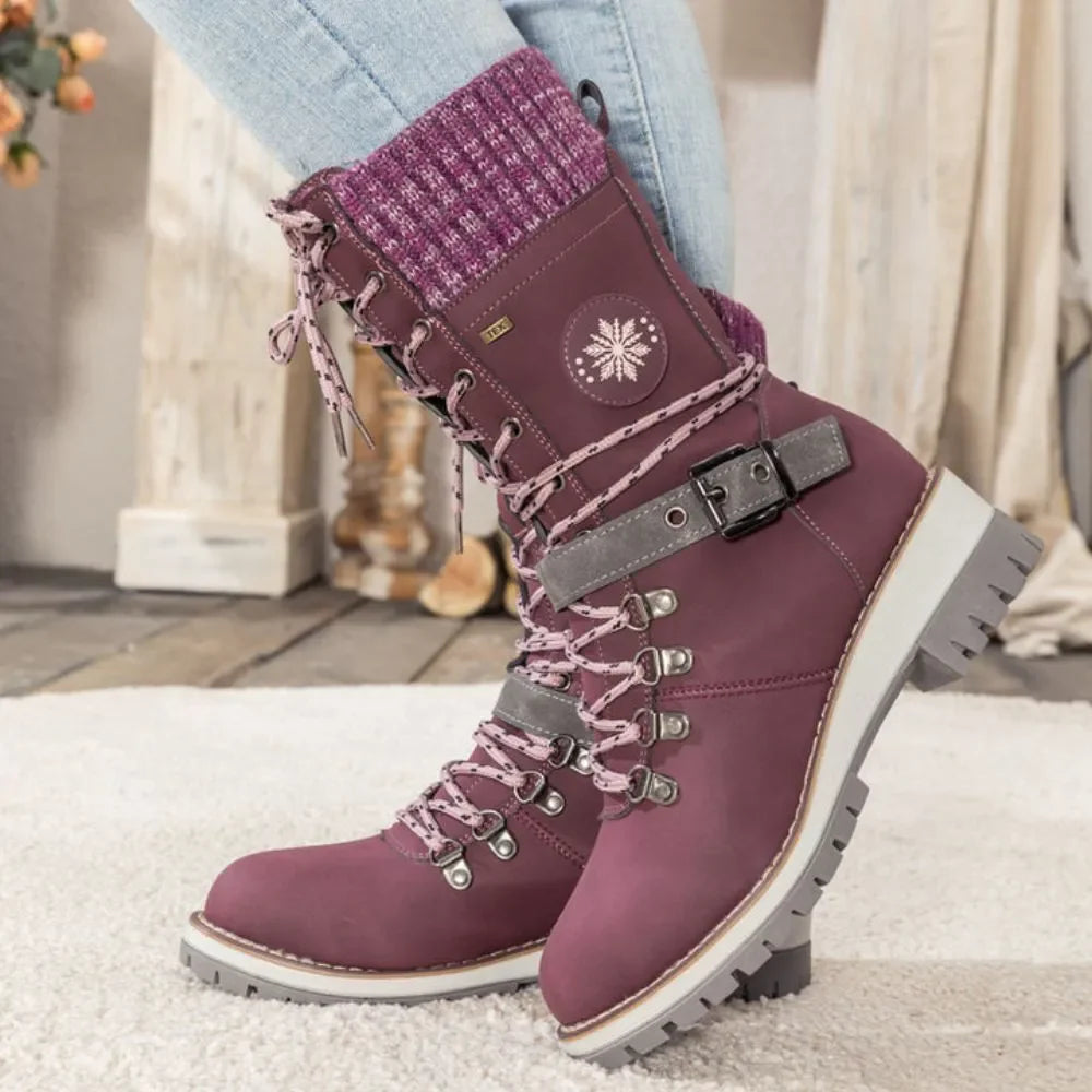 Alora | Cozy Stylish Black Winter Boots for Women