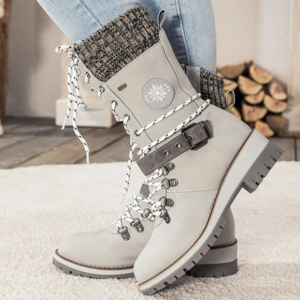 Alora | Cozy Stylish Black Winter Boots for Women