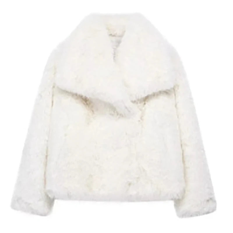 Maya | Women's Faux Fur Short Jacket – Stylish Winter Coat for Autumn Casual and Semi-Formal Wear