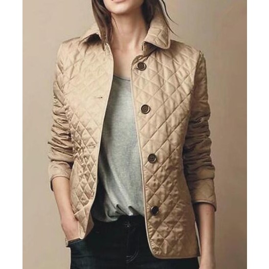 Dane | Women's Lightweight Quilted Coat with Button Closure – Stylish Casual Outerwear for Autumn and Spring