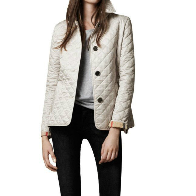 Dane | Women's Lightweight Quilted Coat with Button Closure – Stylish Casual Outerwear for Autumn and Spring