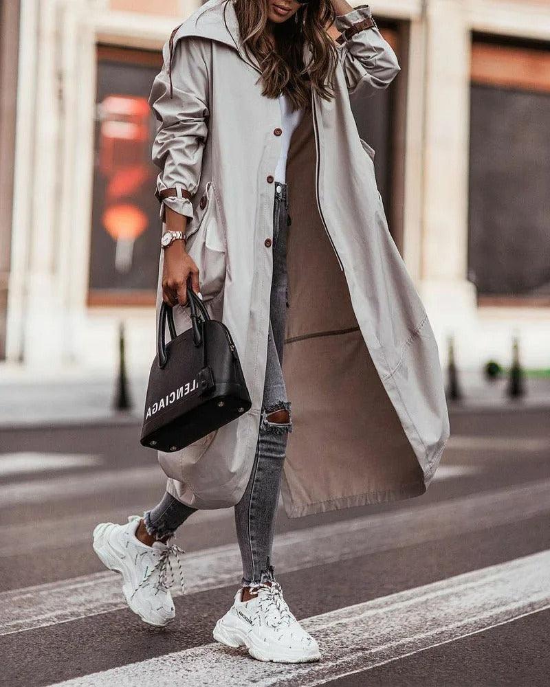 Emily | Elegant Lightweight Long Waterproof Rain Coat for Women