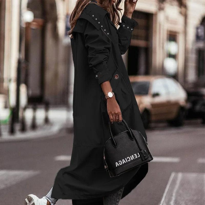 Emily | Elegant Lightweight Long Waterproof Rain Coat for Women