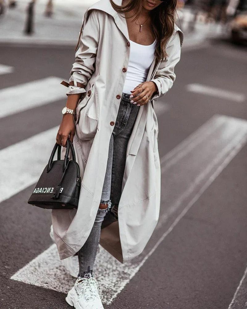 Emily | Elegant Lightweight Long Waterproof Rain Coat for Women