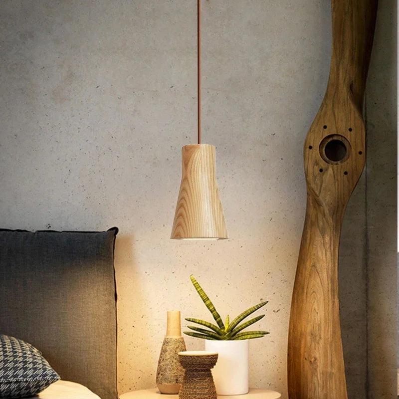 WoodVibe | Sleek Lines Scandinavian Pendant Lamp