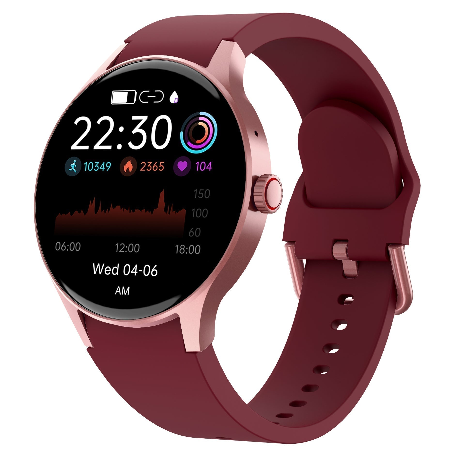 Vitalis | Waterproof Health Tracker Smartwatch with Blood Pressure & Oxygen