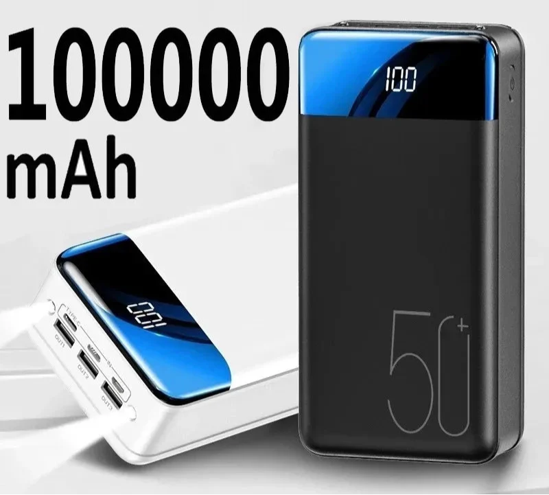 ChargeBlitz | 100,000mAh Ultra-High Capacity Power Bank with Super Fast Charging – Portable Charger for Phones, Tablets, and Laptops