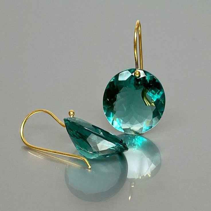 Vintage Zirconia Turquoise Earrings