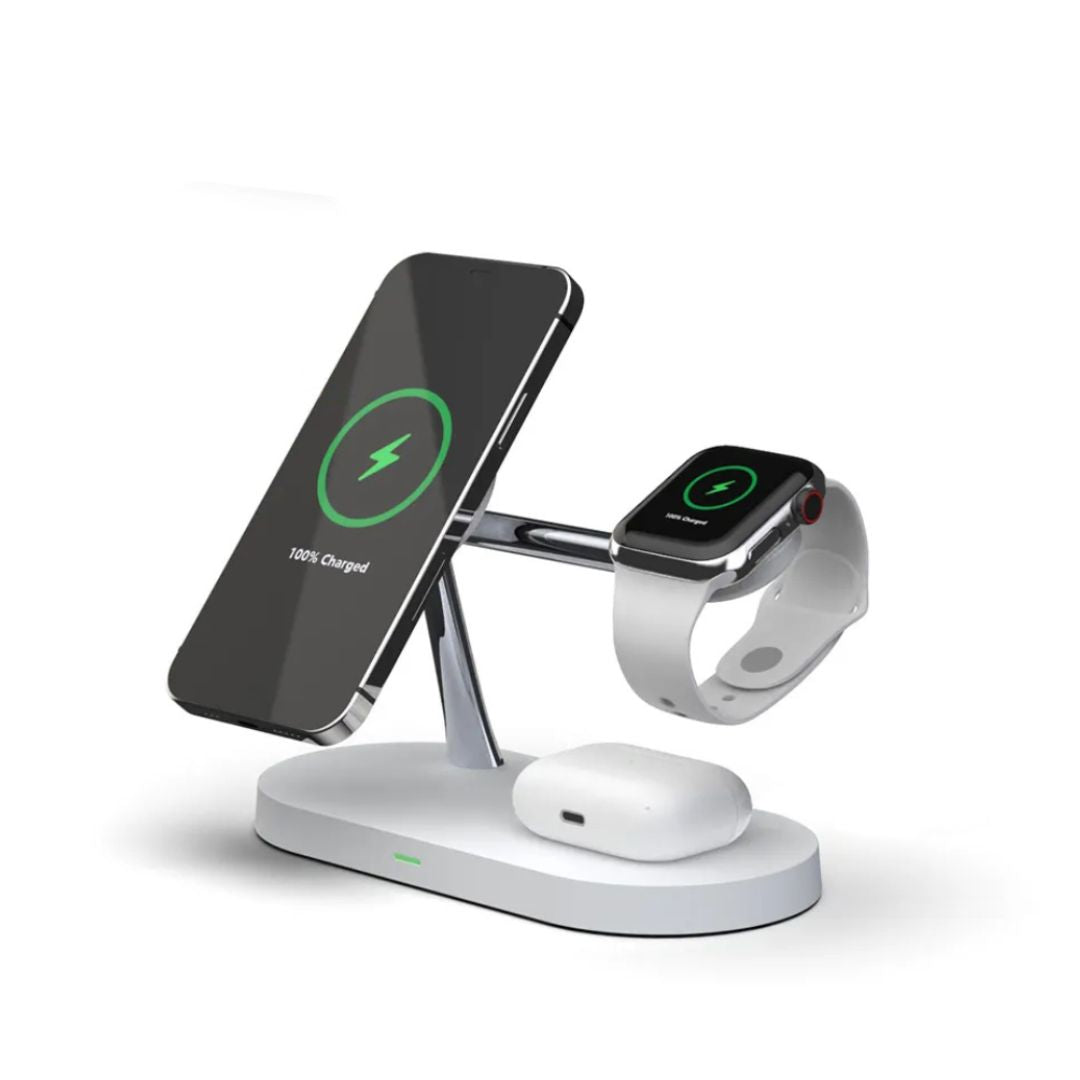 AeroWatch | 3-in-1 Wireless Charger for Smartphone, Smartwatch, and Earbuds