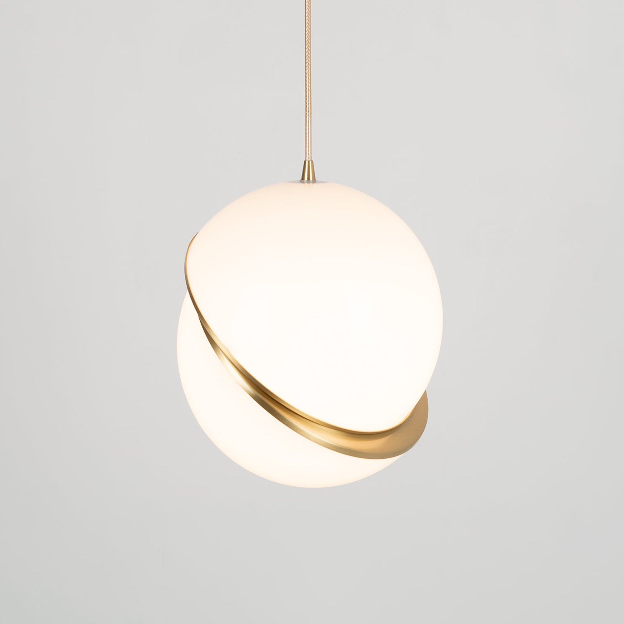 AstralAura | Elegant Crescent Moon Pendant Illumination