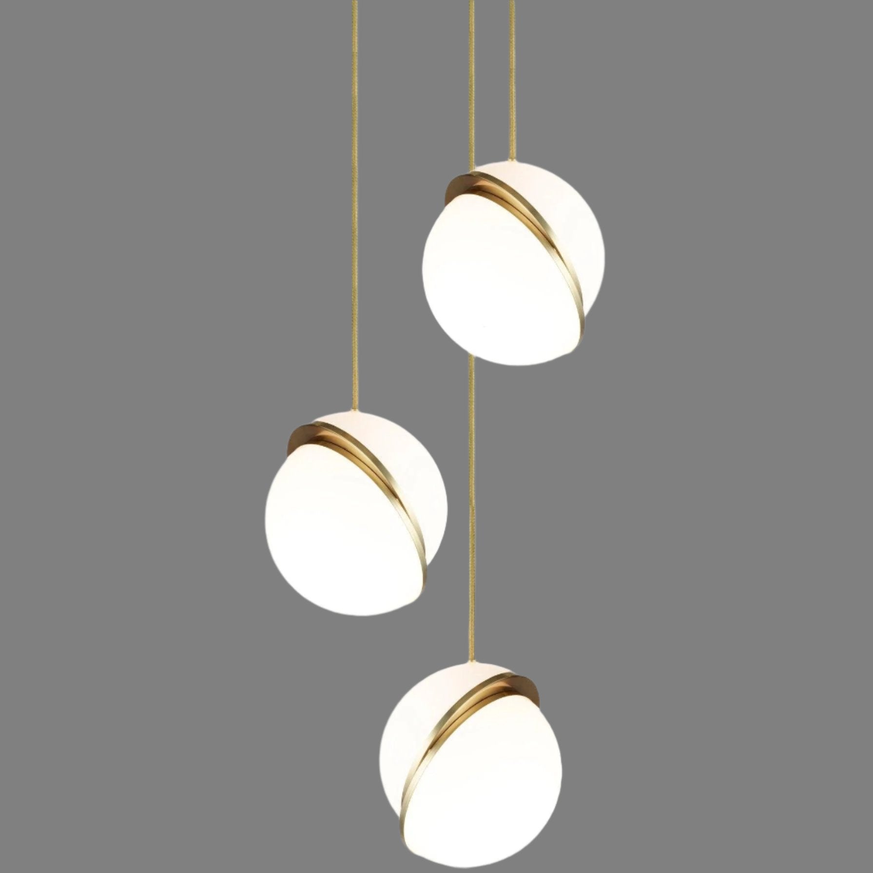 AstralAura | Elegant Crescent Moon Pendant Illumination