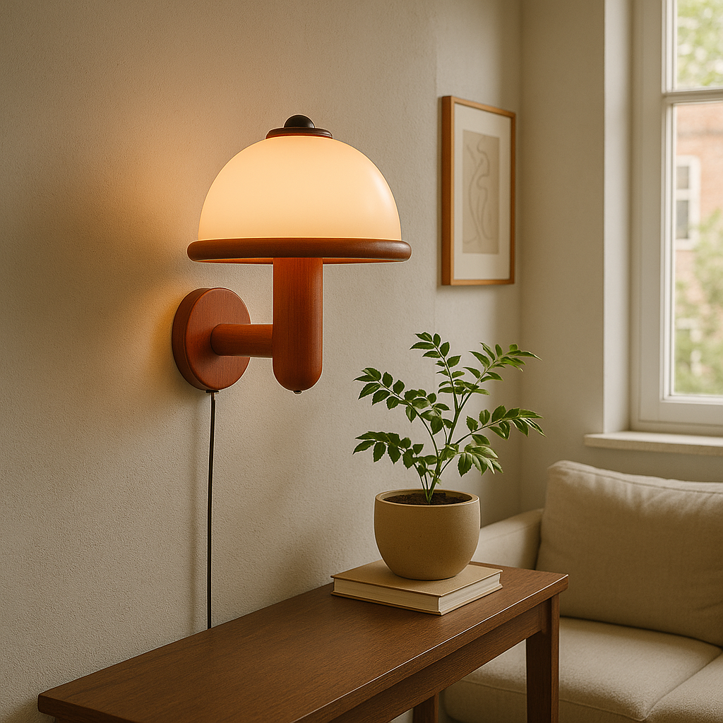 Aurisca | Minimalist Mushroom Wall Lamp for Sophisticated Interiors