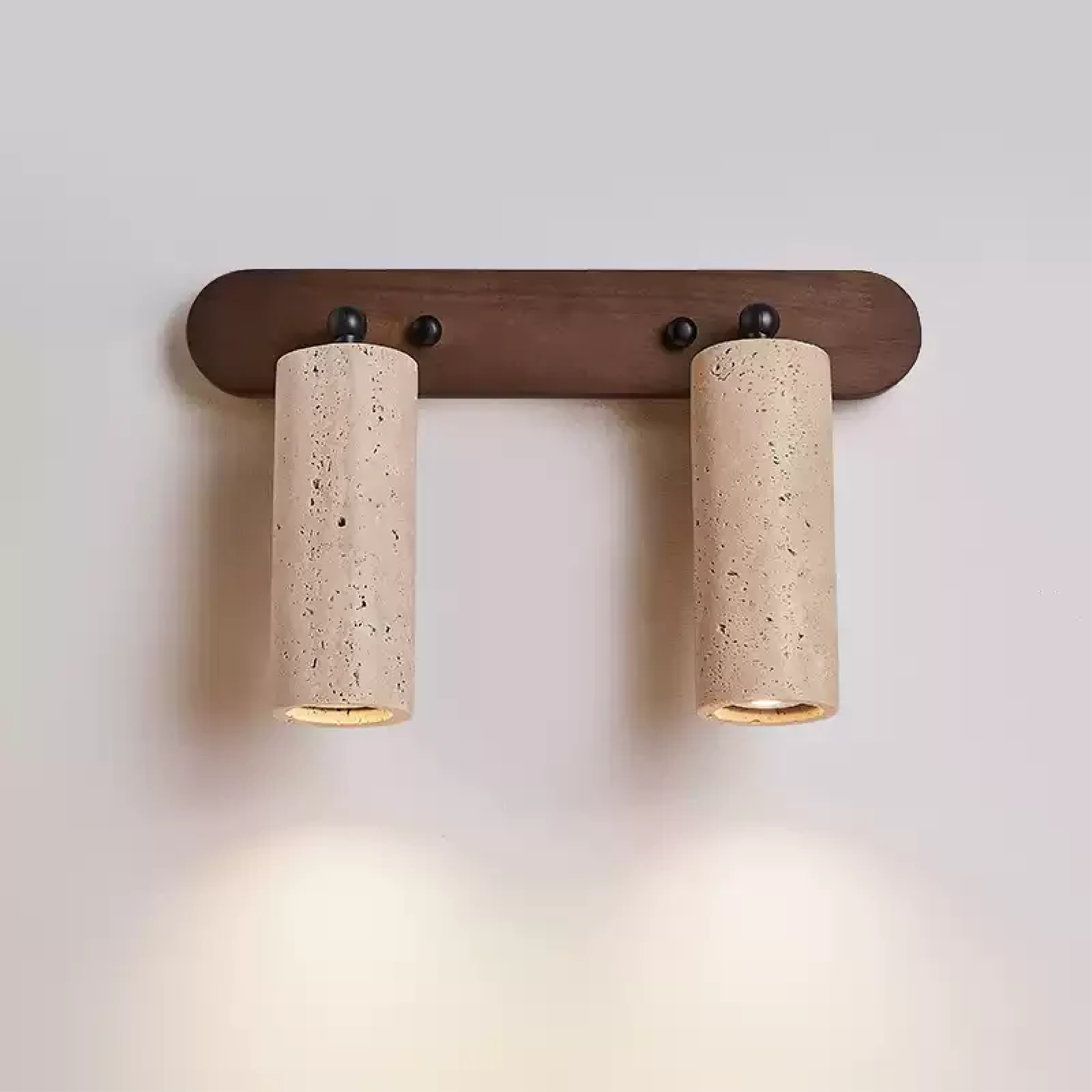 Aurivon | Travertine Swivel Wall Lamp with a Touch of Retro Charm