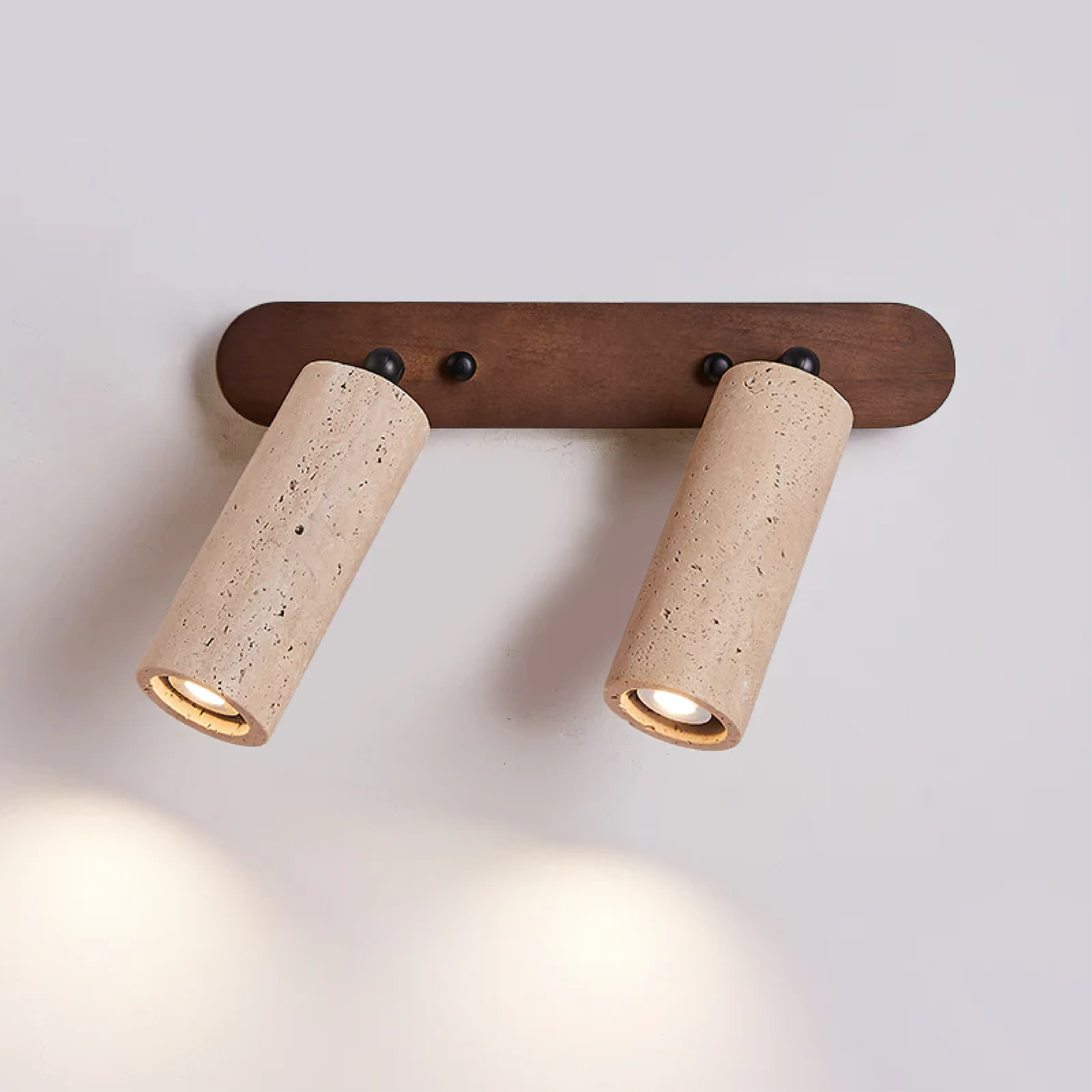 Aurivon | Travertine Swivel Wall Lamp with a Touch of Retro Charm