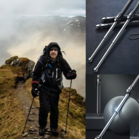 Automatic Folding Walking Stick – Stylish Design, Compact, and Easy to Use for Enhanced Stability