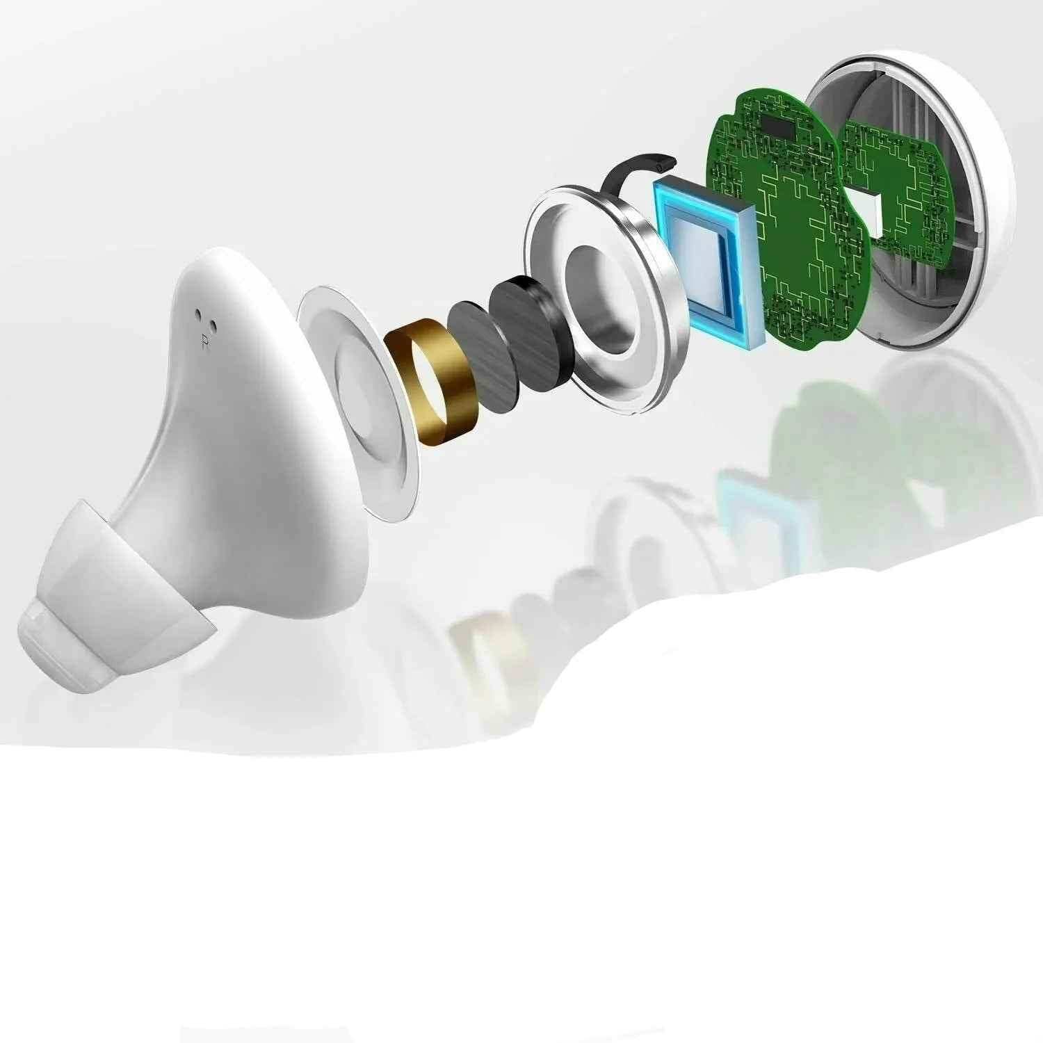 Bluetooth Hearing Aids with App Control | Rechargeable, Compact Design for Enhanced Sound Clarity and Multiple Listening Modes